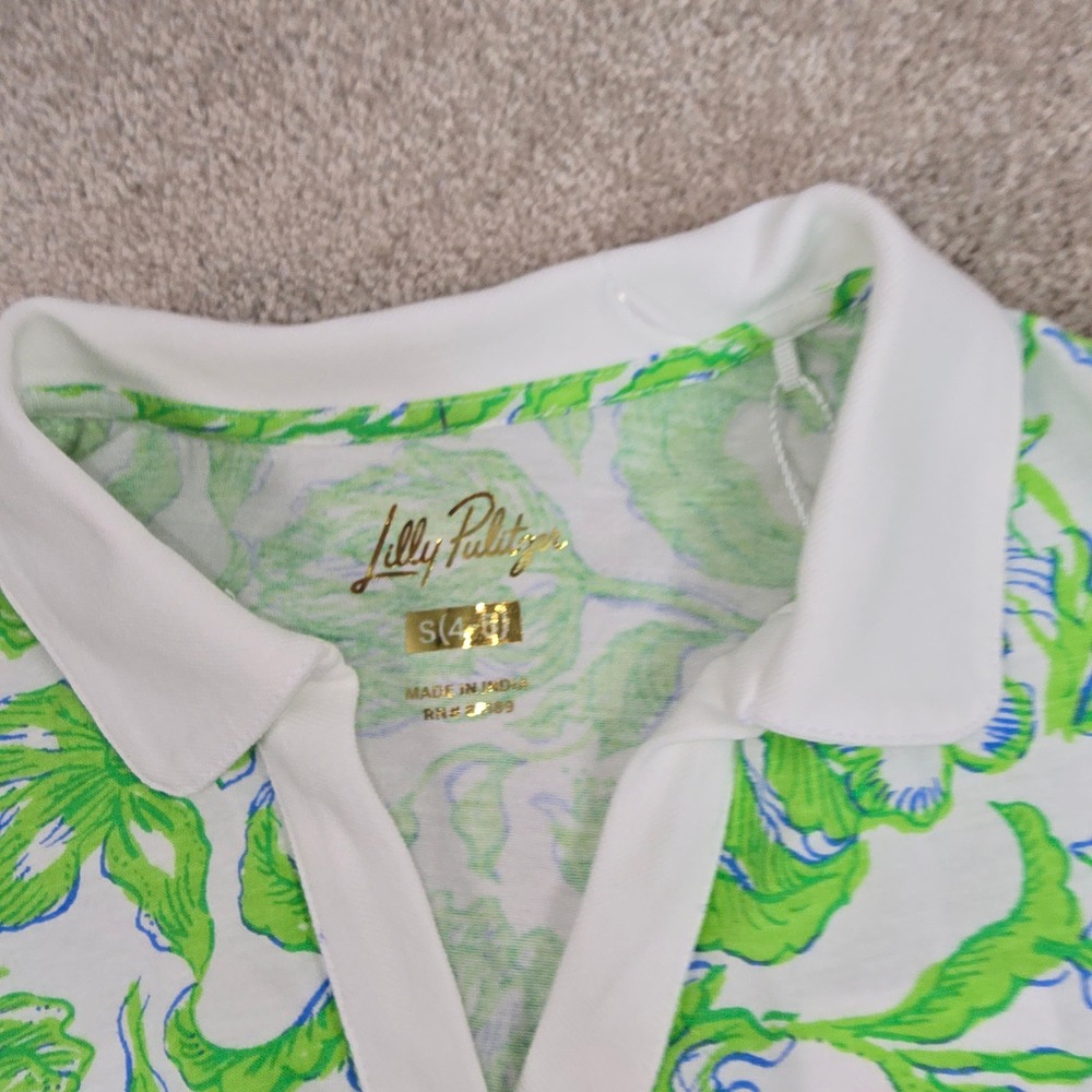 Lilly Pulitzer Mini Alden Dress Resort White Daffodil Hill Kids Small 4-5 NWT - Picture 2 of 9